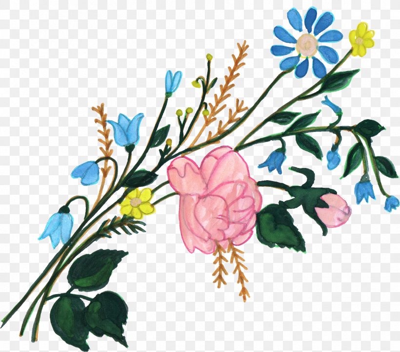 Cut Flowers Rose Art Floral Design, PNG, 1784x1574px, Flower, Art, Artwork, Branch, Creative Arts Download Free