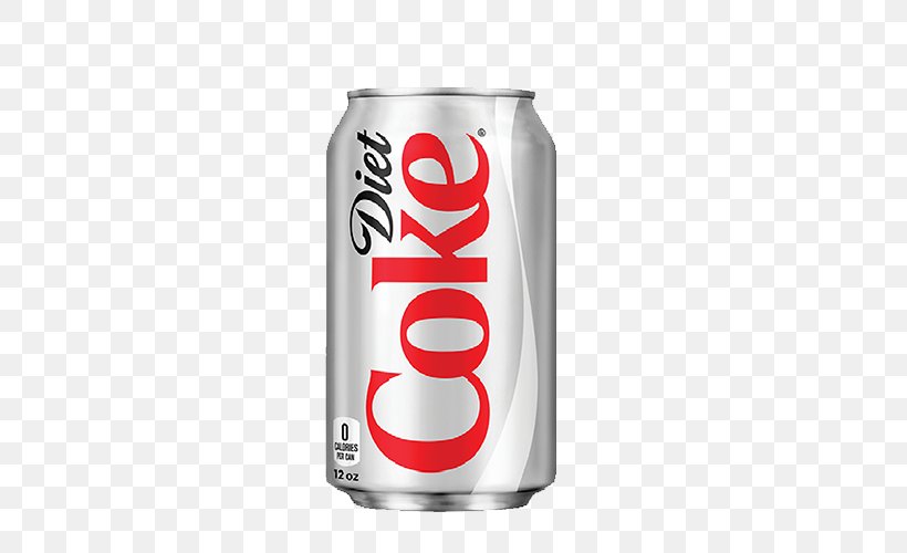 Fizzy Drinks Diet Drink The Coca-Cola Company Diet Coke Can, PNG, 500x500px, Fizzy Drinks, Aluminum Can, Beverage Can, Carbonated Soft Drinks, Carbonation Download Free