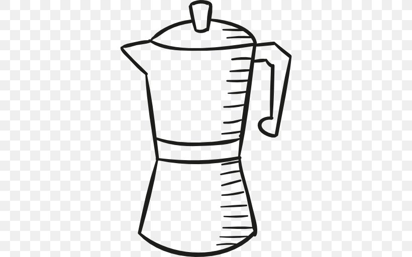 Coffeemaker Cafe Coffee Cup Food, PNG, 512x512px, Coffee, Apartment, Area, Artwork, Black And White Download Free