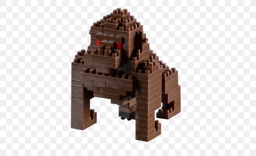 Gorilla Toy Block Construction Set Architectural Engineering, PNG, 500x500px, Gorilla, Animal, Architectural Engineering, Building, Child Download Free