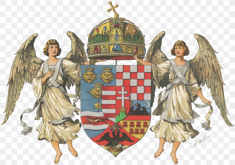 Austria-Hungary Coat Of Arms Of Hungary Kingdom Of Hungary, PNG, 1200x845px, Austriahungary, Angel, Coat Of Arms, Coat Of Arms Of Austria, Coat Of Arms Of Austriahungary Download Free