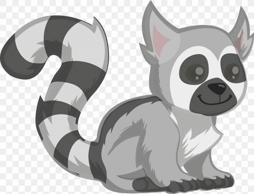 Cat Indri Ring-tailed Lemur Lemuridae Clip Art, PNG, 2400x1838px, Cat, Blackandwhite Ruffed Lemur, Carnivoran, Cartoon, Cat Like Mammal Download Free