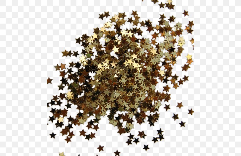 Glitter Star Gold Color Confetti, PNG, 500x529px, Glitter, Branch, Color, Confetti, Flora Download Free