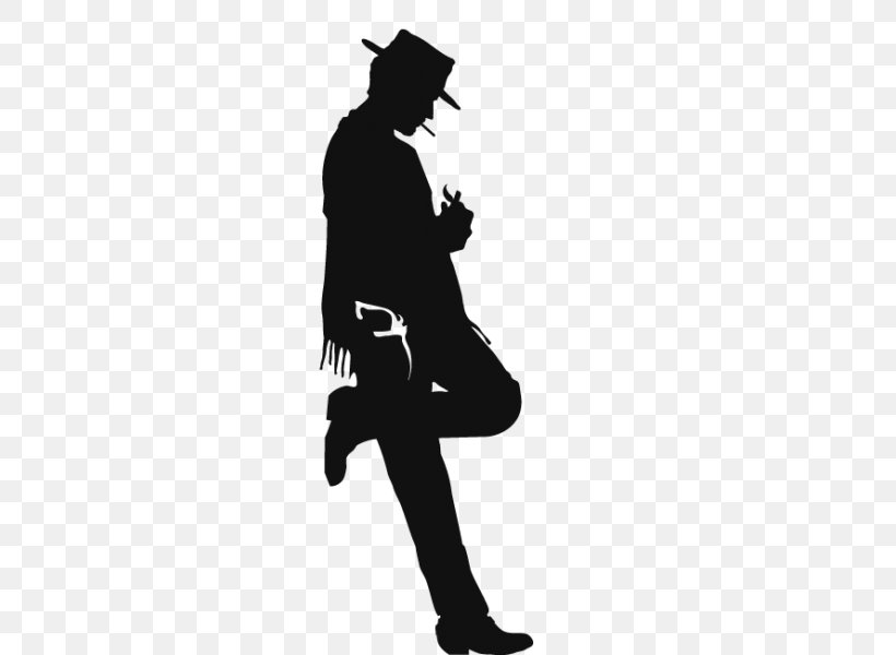 Silhouette Actor Western Wall Decal, PNG, 600x600px, Silhouette, Actor, Black, Black And White, Clint Eastwood Download Free