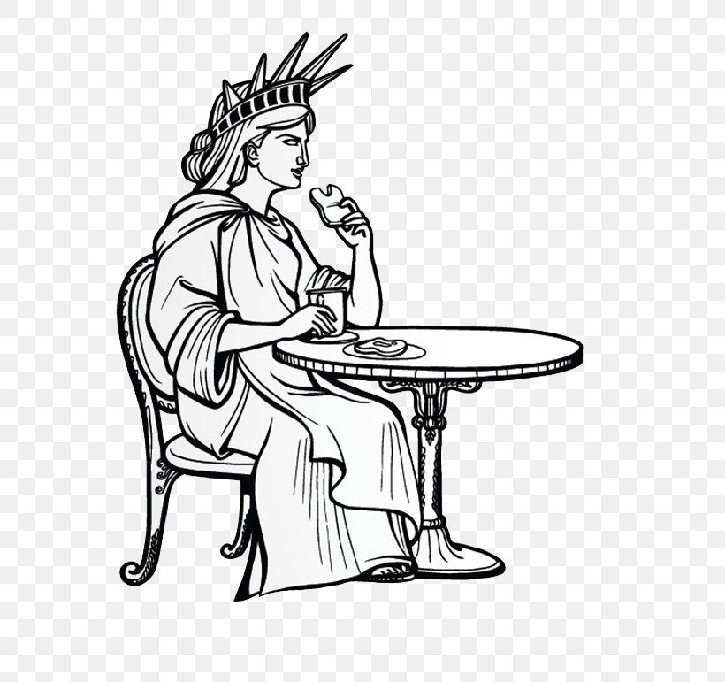 Statue Of Liberty Drawing Illustration, PNG, 650x771px, Statue Of Liberty, Arm, Art, Artwork, Black Download Free