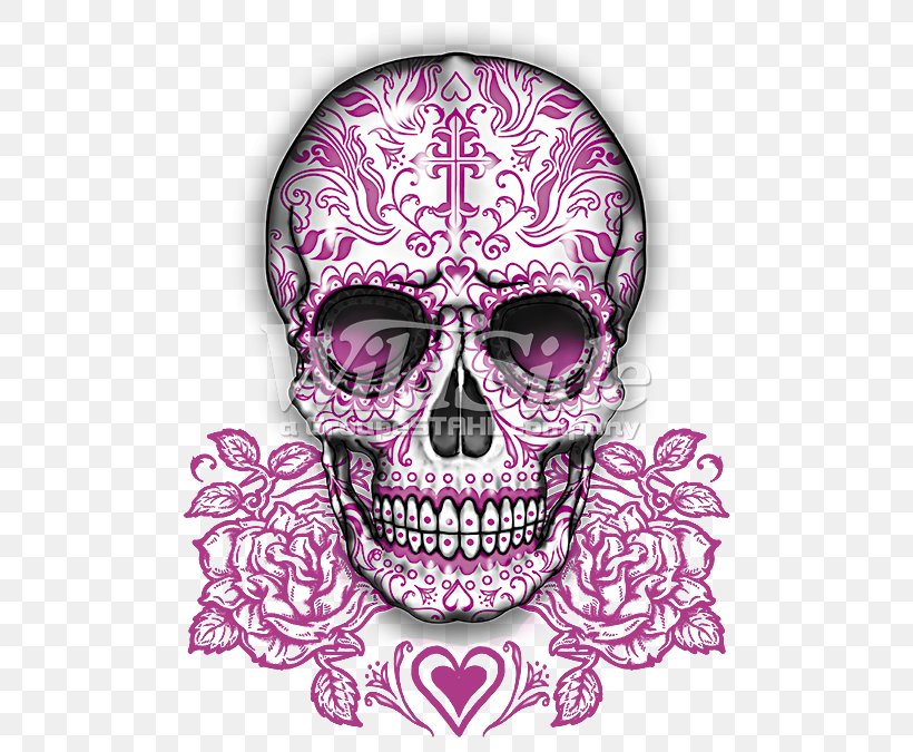 T-shirt Human Skull Symbolism Calavera Rose, PNG, 675x675px, Tshirt, Bone, Calavera, Clothing, Human Skull Symbolism Download Free
