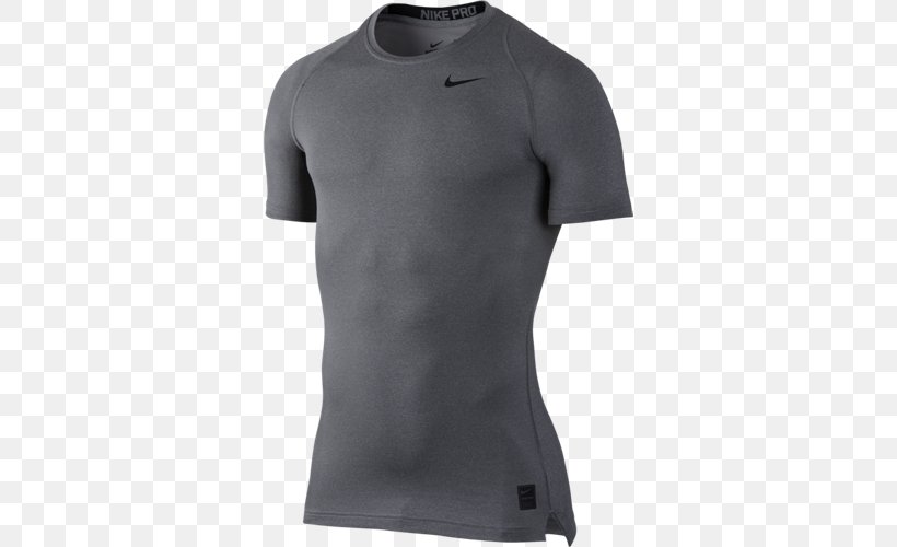 T-shirt Nike Jersey Clothing, PNG, 500x500px, Tshirt, Active Shirt, Black, Clothing, Crew Neck Download Free