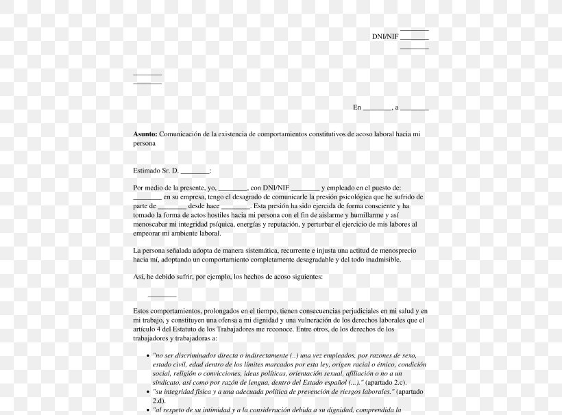 Mobbing Letter Labour Law Harassment Document, PNG, 532x606px, Mobbing, Area, Bullying, Child Abuse, Communication Download Free