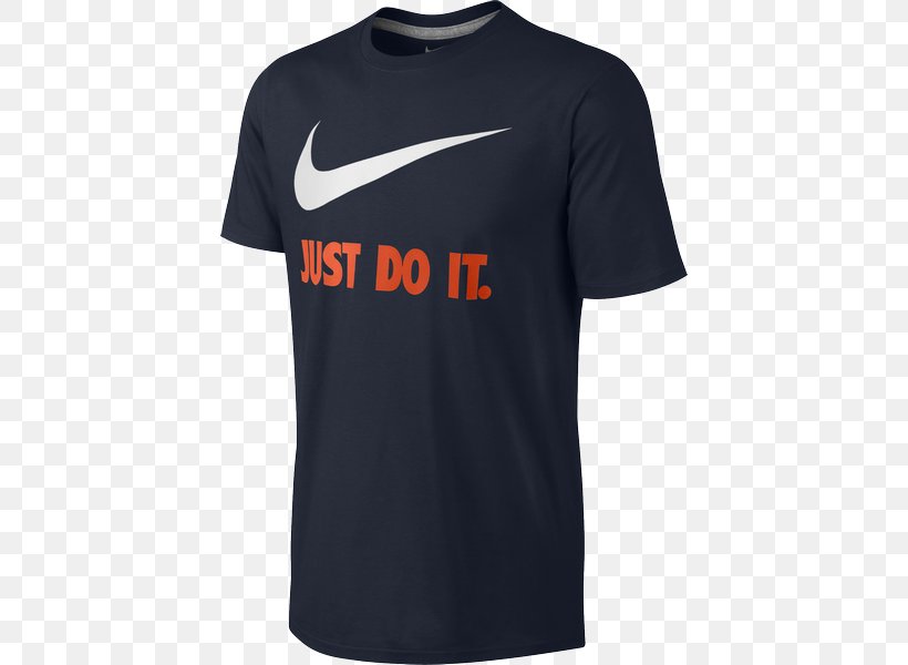 T-shirt Just Do It Nike Swoosh Clothing, PNG, 422x600px, Tshirt, Active Shirt, Adidas, Black, Brand Download Free