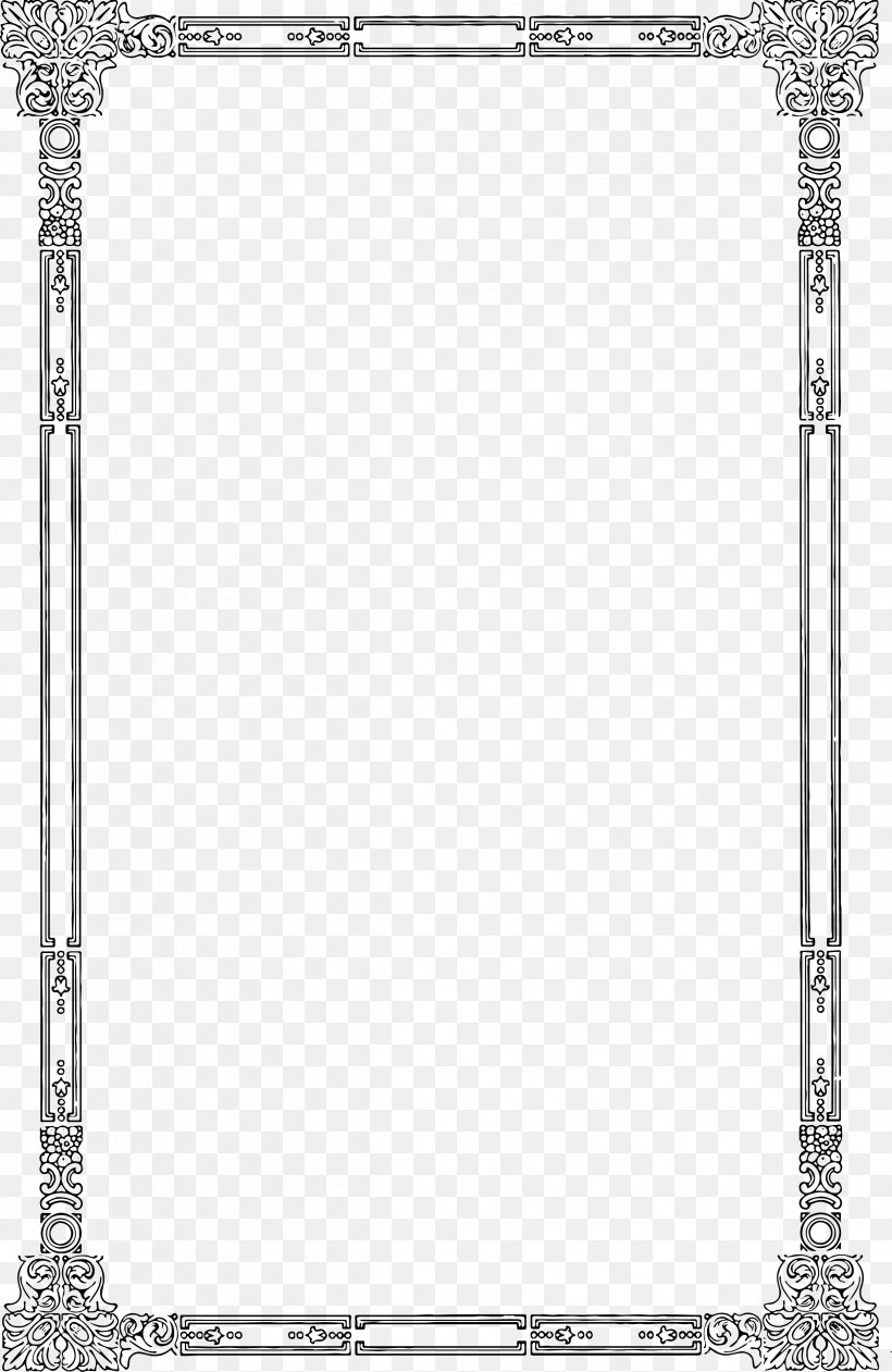 Vector Graphics Clip Art Image Borders And Frames, PNG, 2422x3727px, Borders And Frames, Flower Frame, Interior Design, Picture Frame, Picture Frames Download Free