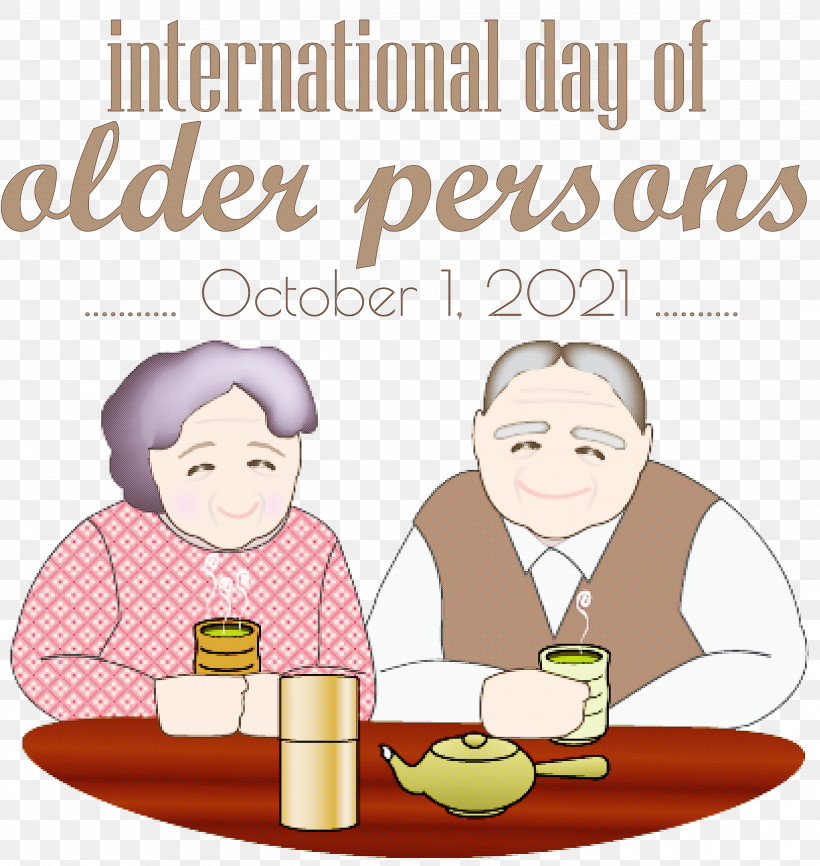 International Day For Older Persons Older Person Grandparents, PNG, 2840x3000px, International Day For Older Persons, Ageing, Behavior, Cartoon, Conversation Download Free