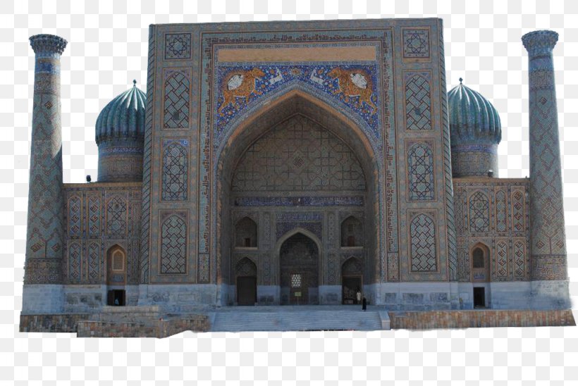 Registan Khanqah Madrasa Mosque Facade, PNG, 1024x685px, Registan, Arch, Building, Caravanserai, Facade Download Free