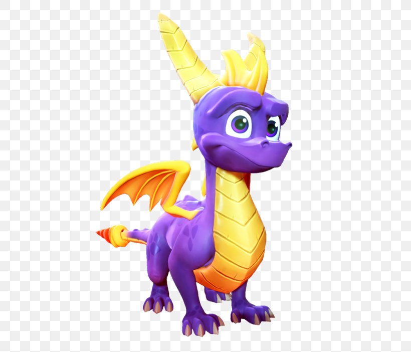 Spyro The Dragon The Legend Of Spyro: A New Beginning Crash Bandicoot Purple: Ripto's Rampage And Spyro Orange: The Cortex Conspiracy Spyro: Enter The Dragonfly, PNG, 500x702px, Dragon, Animal Figure, Cartoon, Crash Twinsanity, Fictional Character Download Free