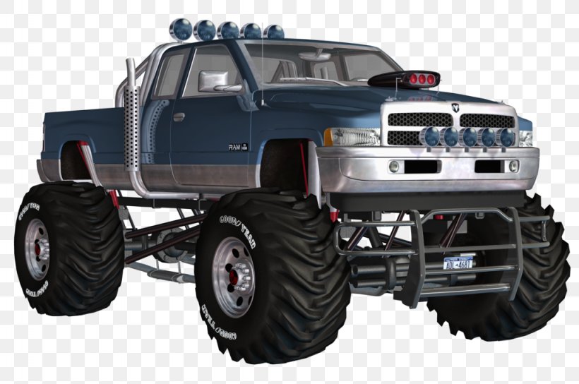Car Pickup Truck Monster Truck, PNG, 1024x680px, Car, Automotive Exterior, Automotive Tire, Automotive Wheel System, Brand Download Free