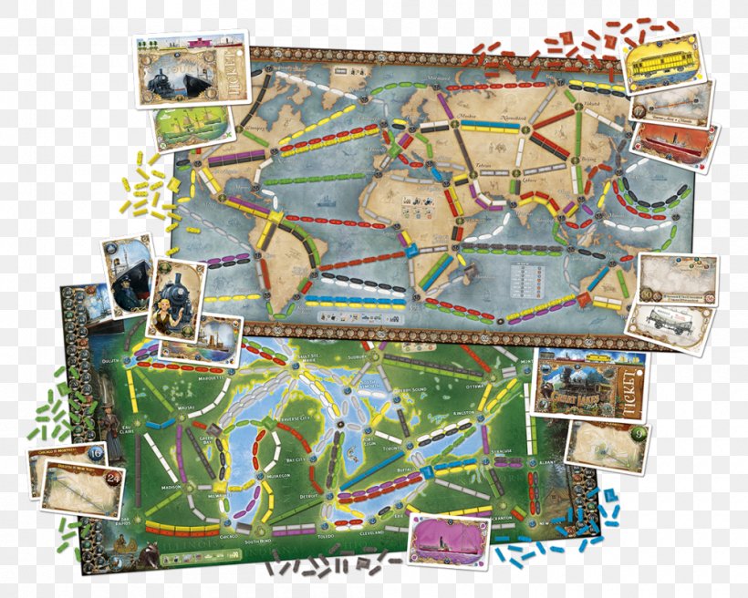 Days Of Wonder Ticket To Ride Series Board Game, PNG, 1000x800px, Ticket To Ride, Amusement Park, Board Game, Days Of Wonder, Fantasy Flight Games Download Free
