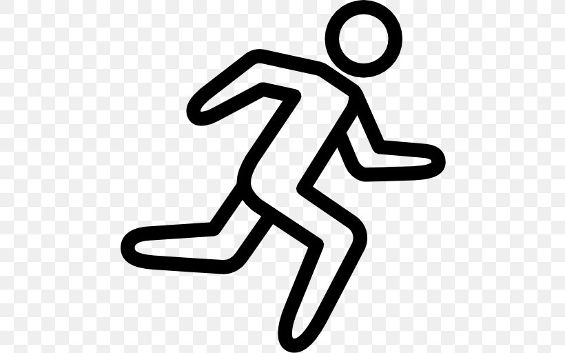 Running Jogging Clip Art, PNG, 512x512px, Running, Area, Black And White, Finger, Freerunning Download Free