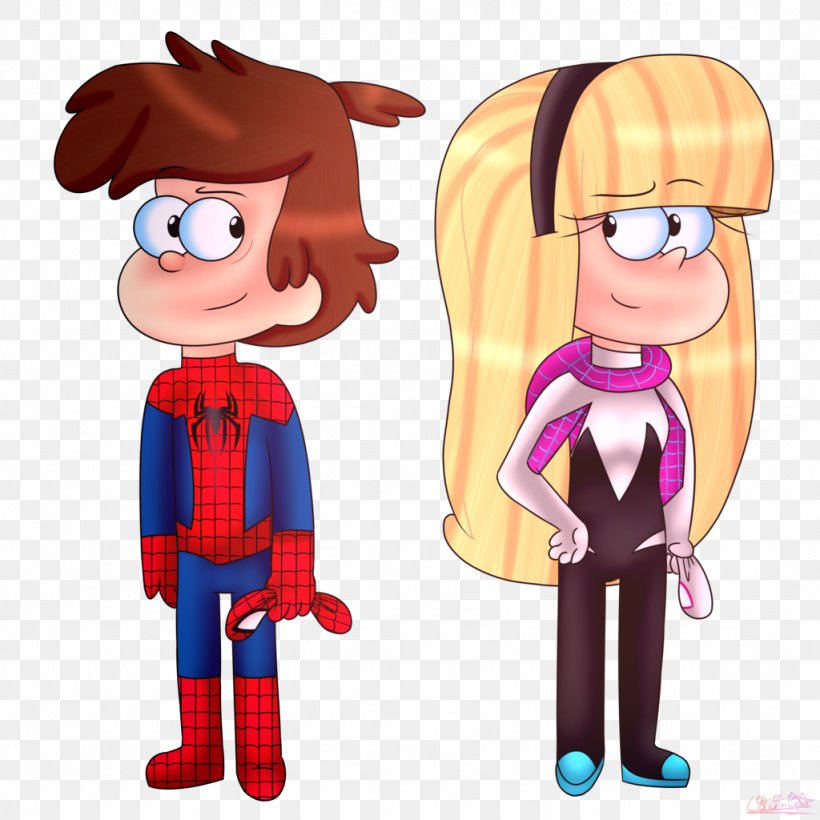 Dipper Pines Spider-Man Spider-Woman (Gwen Stacy) Bill Cipher, PNG, 1024x1024px, Dipper Pines, Amazing Spiderman, Art, Bill Cipher, Cartoon Download Free