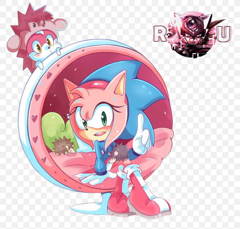 Mario & Sonic At The Olympic Games Amy Rose Sonic CD Sonic The Hedgehog Sonic & Sega All-Stars Racing, PNG, 800x784px, Watercolor, Cartoon, Flower, Frame, Heart Download Free