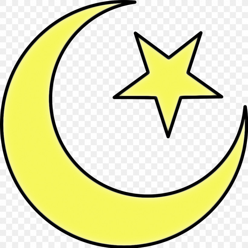 Yellow Circle Symbol Crescent Sticker, PNG, 1024x1024px, Yellow, Circle, Crescent, Emblem, Sticker Download Free