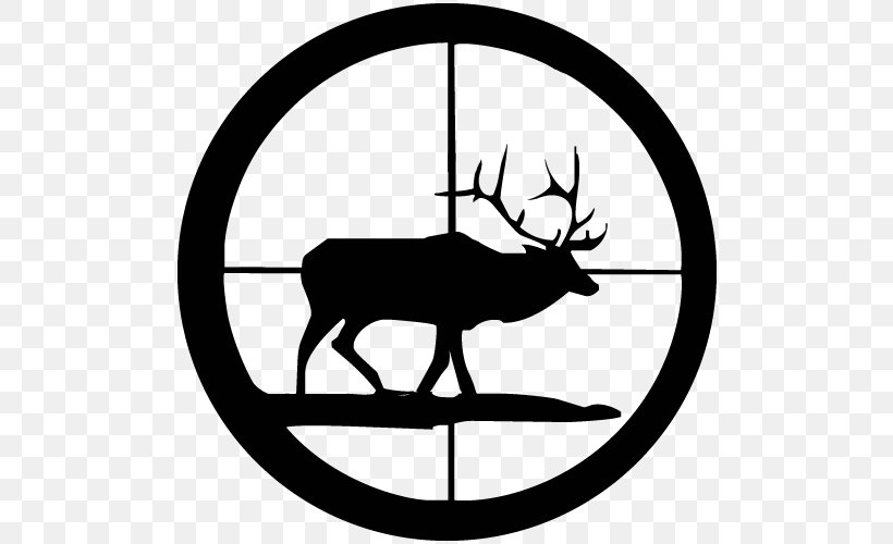 Deer Hunting Bullet Ammunition .22 Winchester Magnum Rimfire, PNG, 500x500px, 22 Winchester Magnum Rimfire, Hunting, Ammunition, Antler, Black And White Download Free