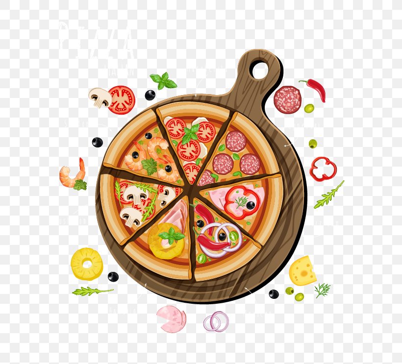 New York-style Pizza Italian Cuisine Vegetarian Cuisine Fast Food, PNG, 705x743px, Pizza, Clock, Cuisine, Dish, Food Download Free