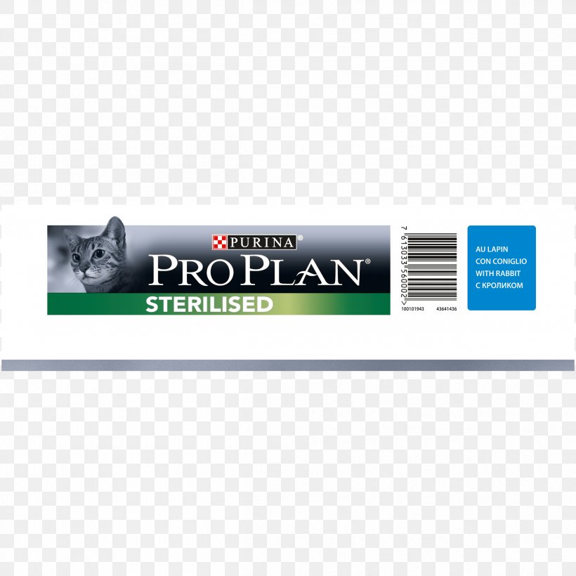 Pro Plan Pro Plan Sterilised Adult 7+ ProPlan Cat Sterilised Rabbit 1,5kg Brand Nestlé Purina PetCare Company, PNG, 2401x2401px, Cat, Brand, Delicate, Fodder, Kilogram Download Free