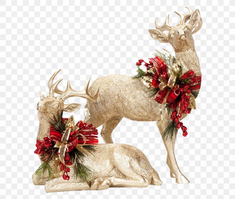 Christmas Ornament, PNG, 884x749px, Reindeer, Animal Figure, Christmas Ornament, Deer, Elk Download Free