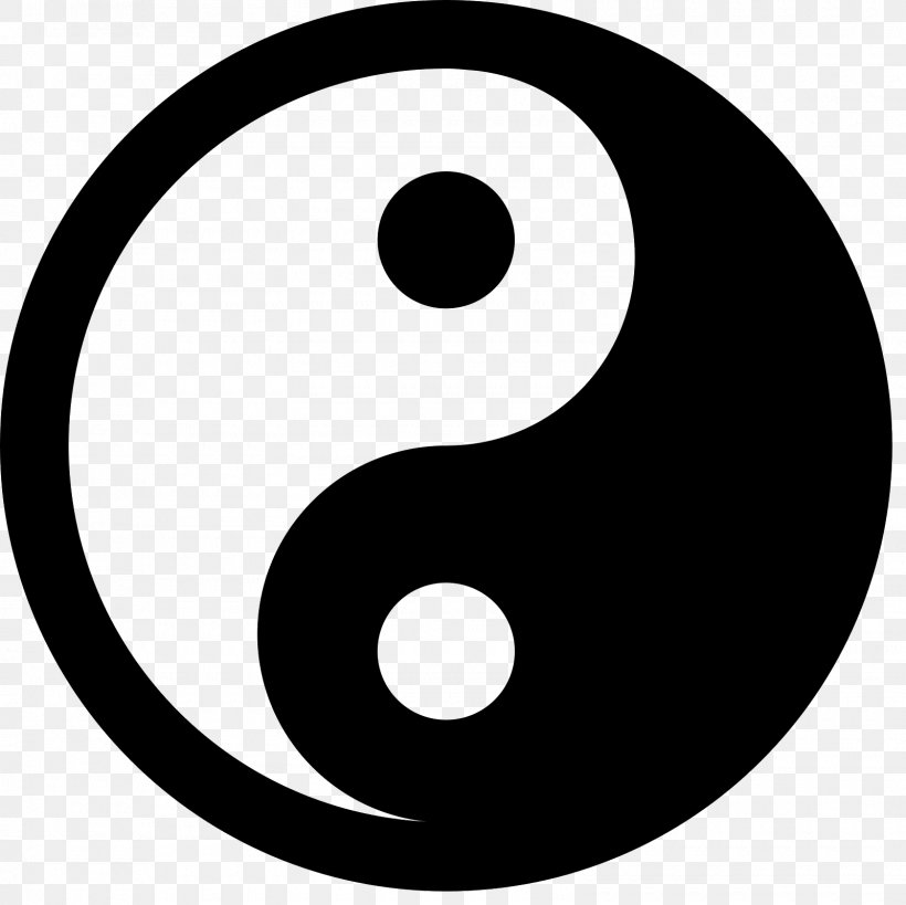 Yin And Yang Symbol Emoticon, PNG, 1600x1600px, Yin And Yang, Avatar, Black And White, Emoticon, Monochrome Download Free