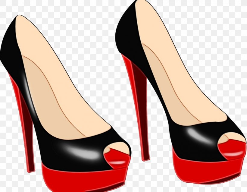 Footwear High Heels Basic Pump Shoe Court Shoe, PNG, 901x700px, Watercolor, Basic Pump, Carmine, Court Shoe, Footwear Download Free