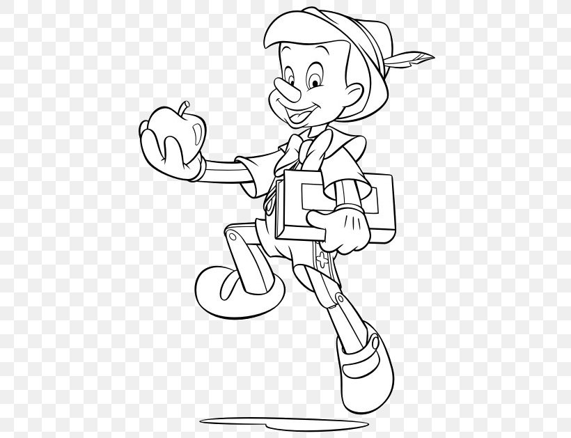 The Adventures Of Pinocchio Geppetto Figaro Coloring Book, PNG, 443x629px, Watercolor, Cartoon, Flower, Frame, Heart Download Free