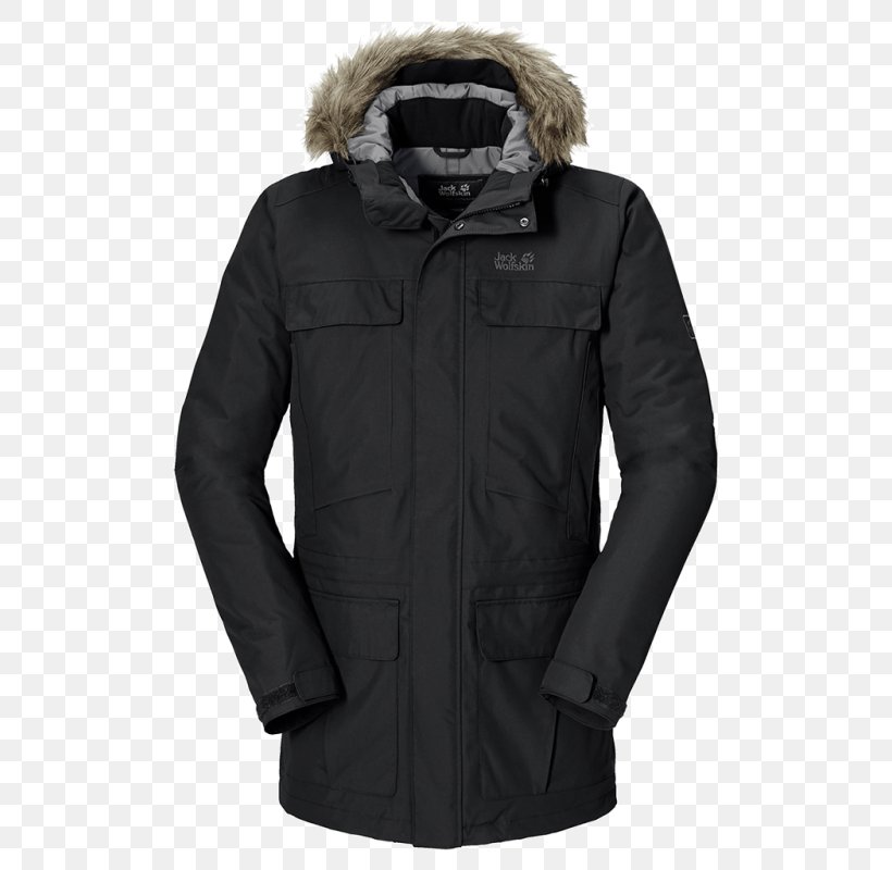 Jacket Parka Jack Wolfskin Hoodie Clothing, PNG, 800x800px, Jacket, Black, Clothing, Coat, Down Feather Download Free