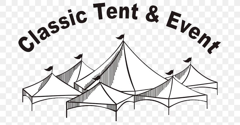 Classic Tent And Event South Lyon Clip Art Brand, PNG, 693x429px, South Lyon, Area, Artwork, Black And White, Brand Download Free