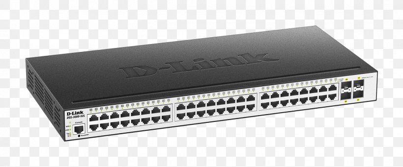 Network Switch Gigabit Ethernet D-Link Small Form-factor Pluggable Transceiver Port, PNG, 1528x637px, 10 Gigabit Ethernet, Network Switch, Computer, Computer Network, Computer Port Download Free