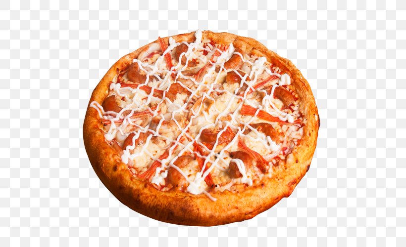 Sicilian Pizza Seafood Pizza Bacon Domino's Pizza, PNG, 500x500px, Sicilian Pizza, American Food, Bacon, Baked Goods, Cheese Download Free