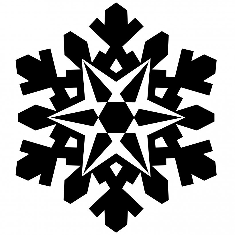 Snowflake Euclidean Vector Clip Art, PNG, 2480x2480px, Snowflake, Art, Black And White, Drawing, Monochrome Download Free