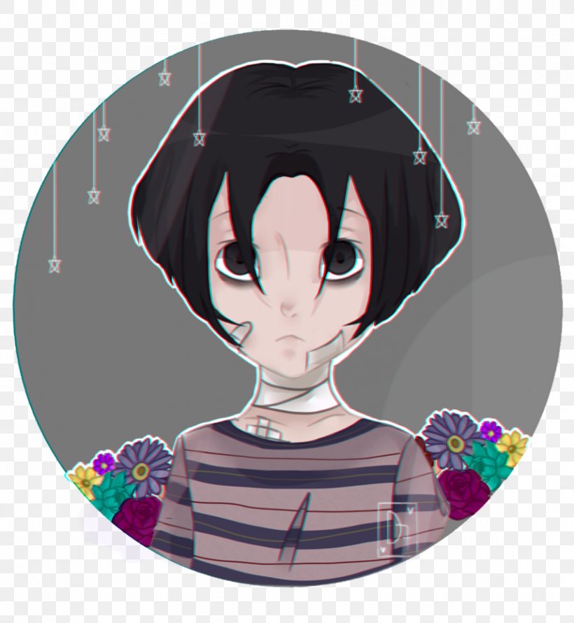 Cartoon Black Hair, PNG, 857x932px, Watercolor, Cartoon, Flower, Frame, Heart Download Free