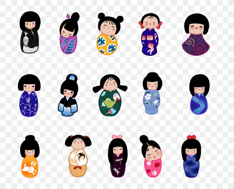 Japan Kimono Doll Computer File, PNG, 1377x1109px, Japan, Black Hair, Child, Designer, Doll Download Free