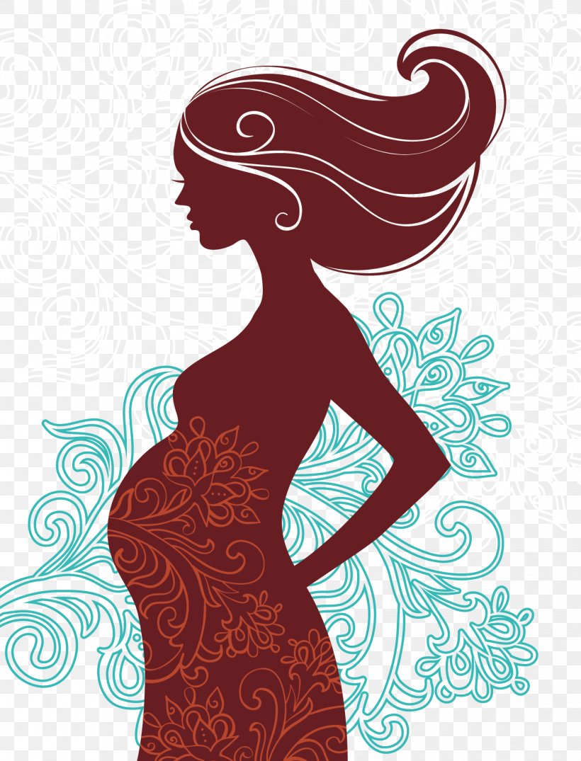 Pregnancy Poster Woman Illustration, PNG, 1448x1899px, Watercolor, Cartoon, Flower, Frame, Heart Download Free