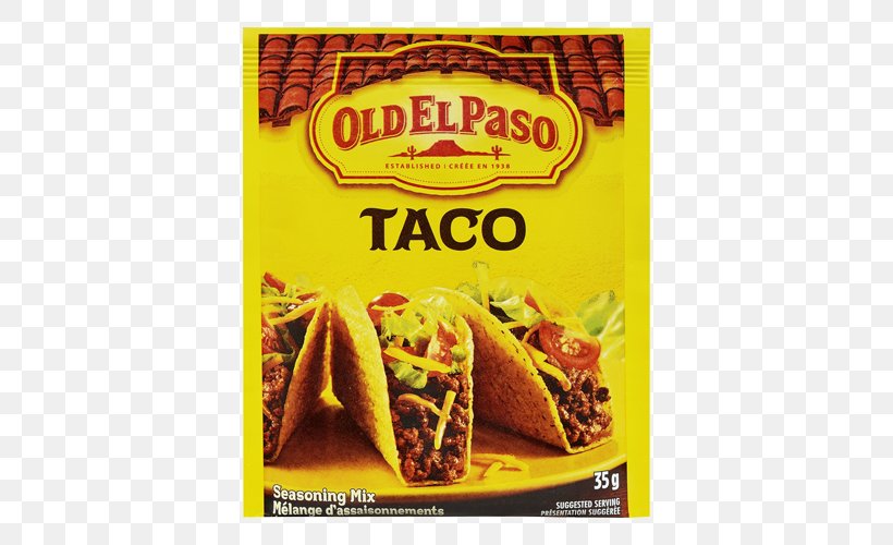 Taco Old El Paso Totopo Food Tortilla, PNG, 500x500px, Taco, Dinner, Flavor, Food, Junk Food Download Free