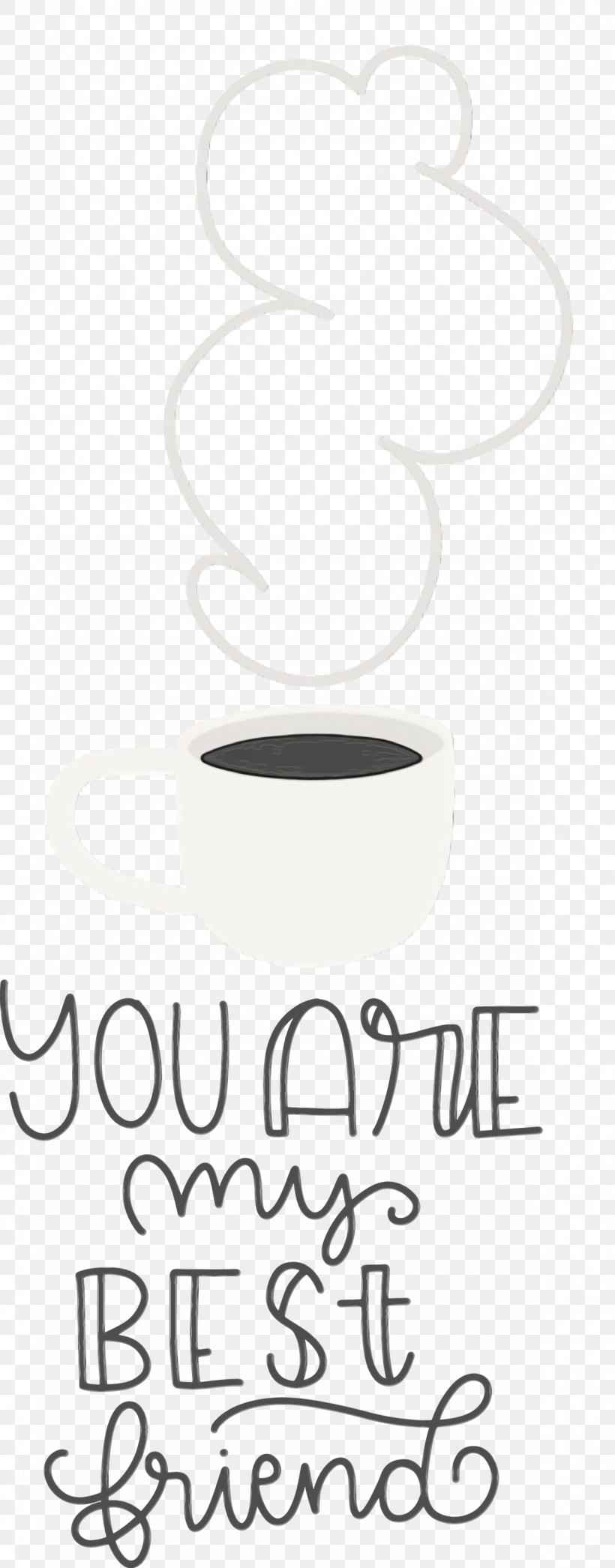 Coffee Cup, PNG, 1176x3000px, Best Friends, Calligraphy, Coffee, Coffee Cup, Cup Download Free