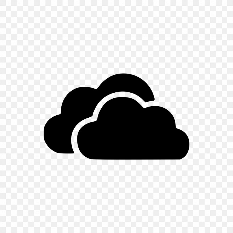 OneDrive Cloud Storage Clip Art, PNG, 1024x1024px, Onedrive, Black, Black And White, Cloud Computing, Cloud Storage Download Free