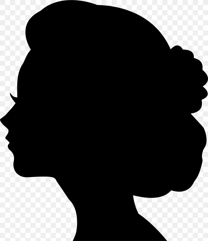 Vector Graphics Clip Art Silhouette Image, PNG, 1996x2318px, Silhouette, Black Hair, Blackandwhite, Cheek, Chin Download Free