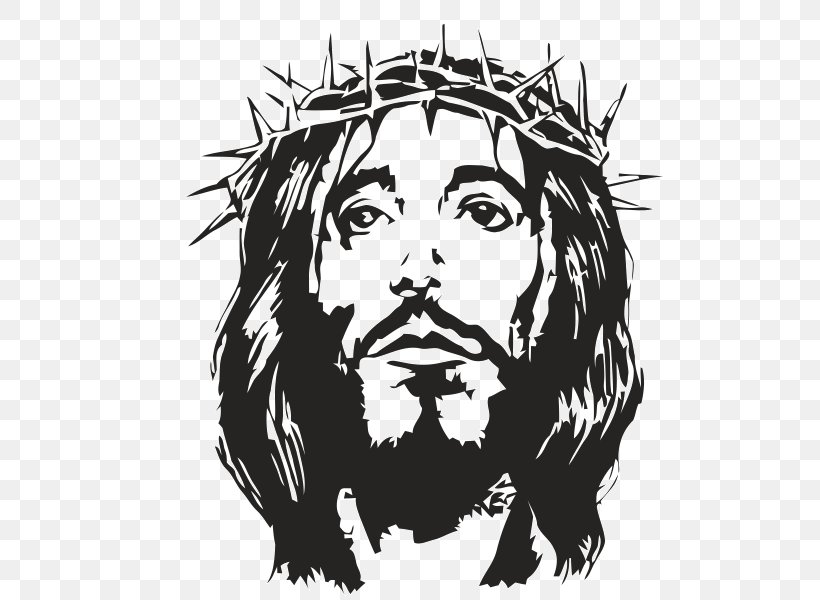 Crown Of Thorns Christianity Christian Cross Holy Face Of Jesus Bible, PNG, 600x600px, Crown Of Thorns, Art, Artwork, Beard, Bible Download Free