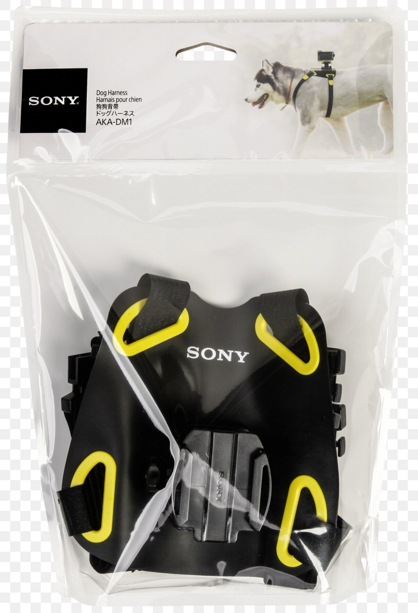 Dog Harness Sony Action Cam HDR-AS15 Horse Harnesses, PNG, 813x1200px, Dog, Action Camera, Black And Yellow, Dog Harness, Electronics Download Free