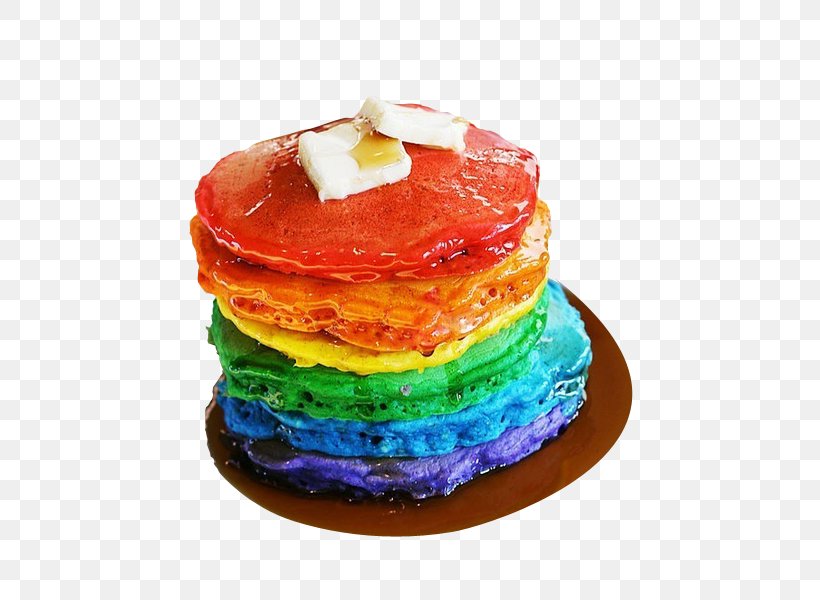 Pancake Breakfast Waffle Bacon Rainbow, PNG, 453x600px, Pancake, Bacon, Baked Goods, Batter, Bowl Download Free