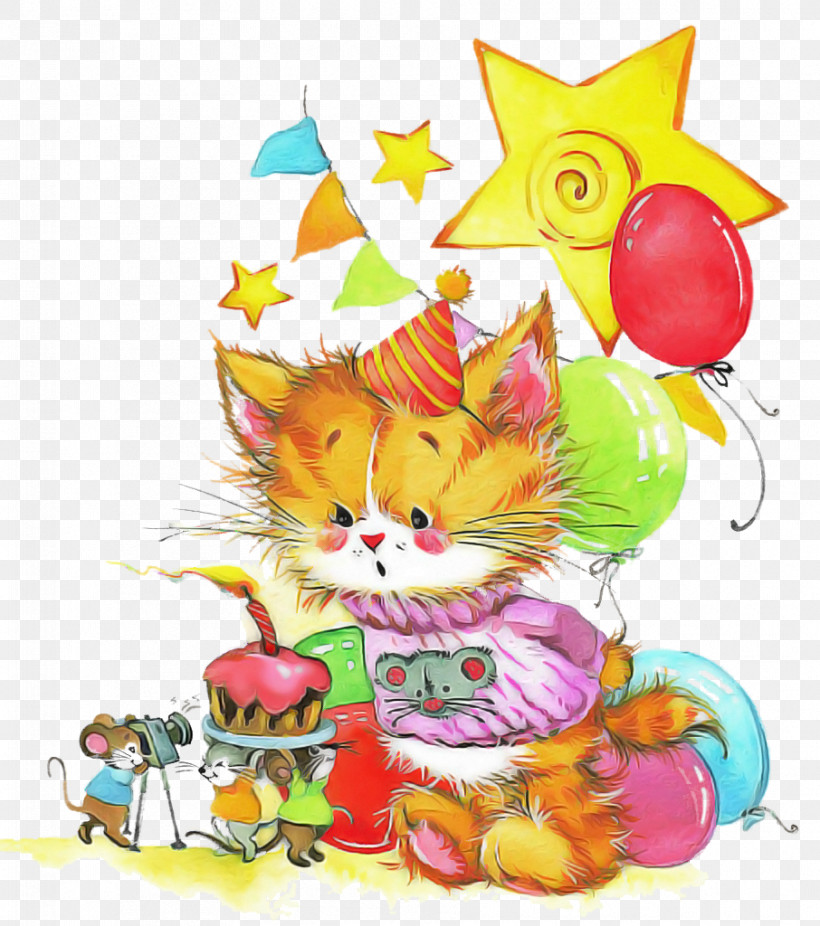 Cartoon Cat Kitten Party Supply Small To Medium-sized Cats, PNG, 906x1024px, Watercolor Cat, Cartoon, Cat, Cute Cat, Kitten Download Free