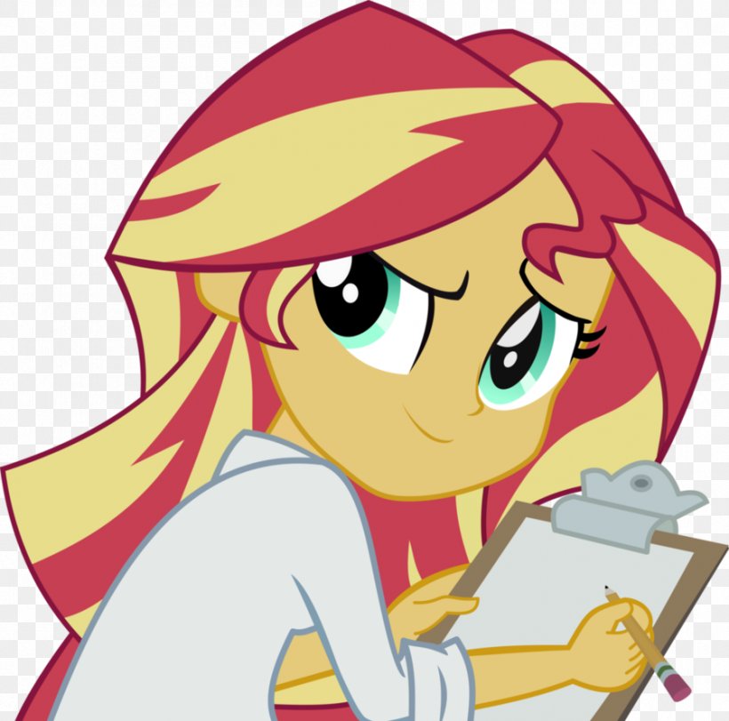 Sunset Shimmer Science Scientist Equestria Research, PNG, 898x889px, Watercolor, Cartoon, Flower, Frame, Heart Download Free
