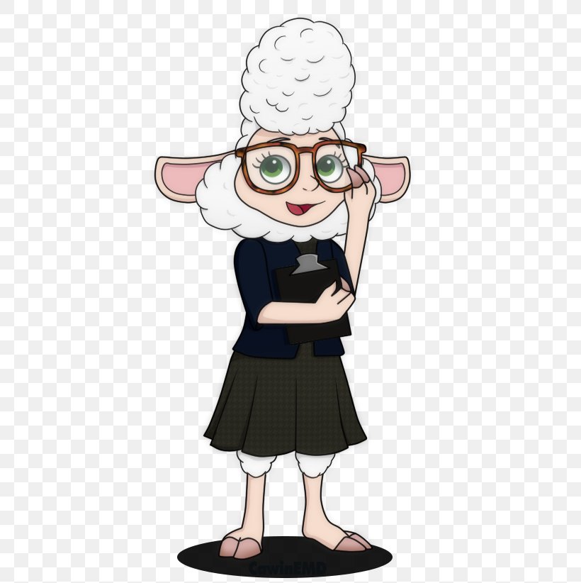 Bellwether Character Fan Art Sheep YouTube, PNG, 656x822px, Bellwether, Art, Cartoon, Character, Eyewear Download Free