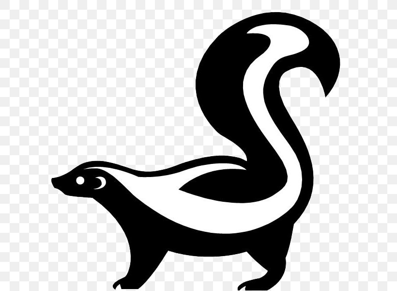 Drawing Clip Art Skunk Cartoon Image, PNG, 619x600px, Drawing, Artwork, Beak, Black And White, Carnivoran Download Free