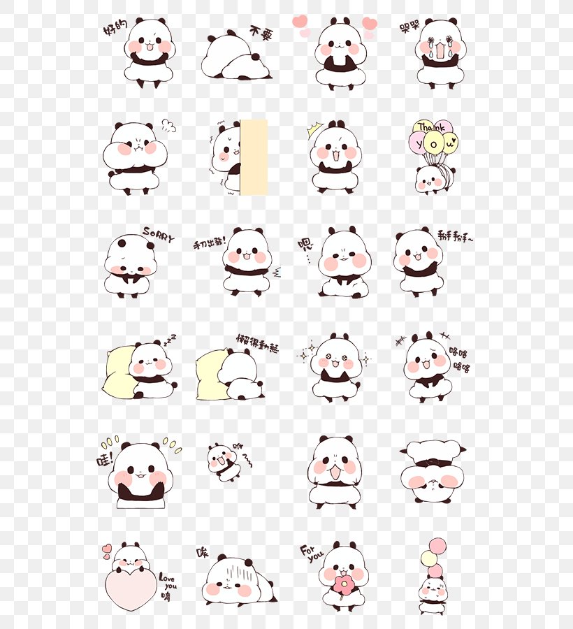 Giant Panda Sticker Telegram Cuteness Bear, PNG, 562x900px, Giant Panda, Animal, Badtzmaru, Bear, Cuteness Download Free